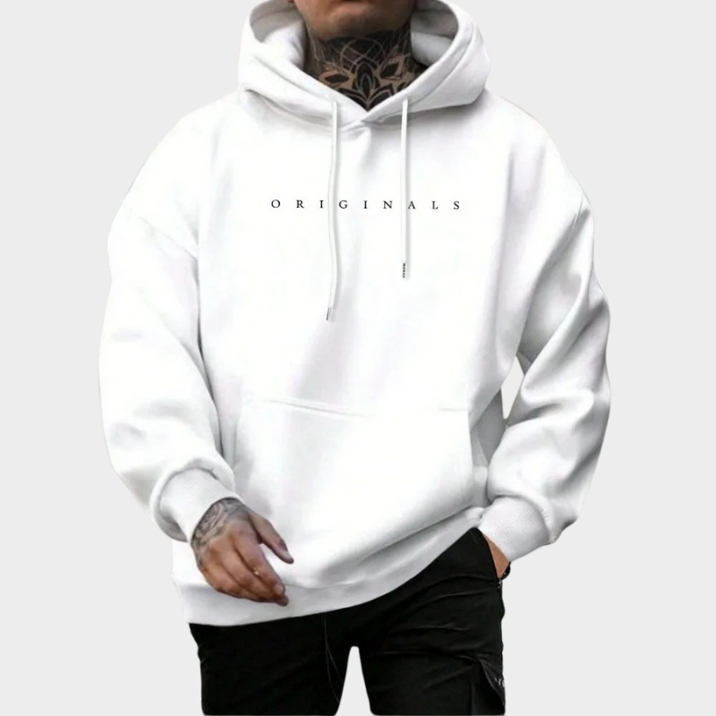 Hoodie Men white