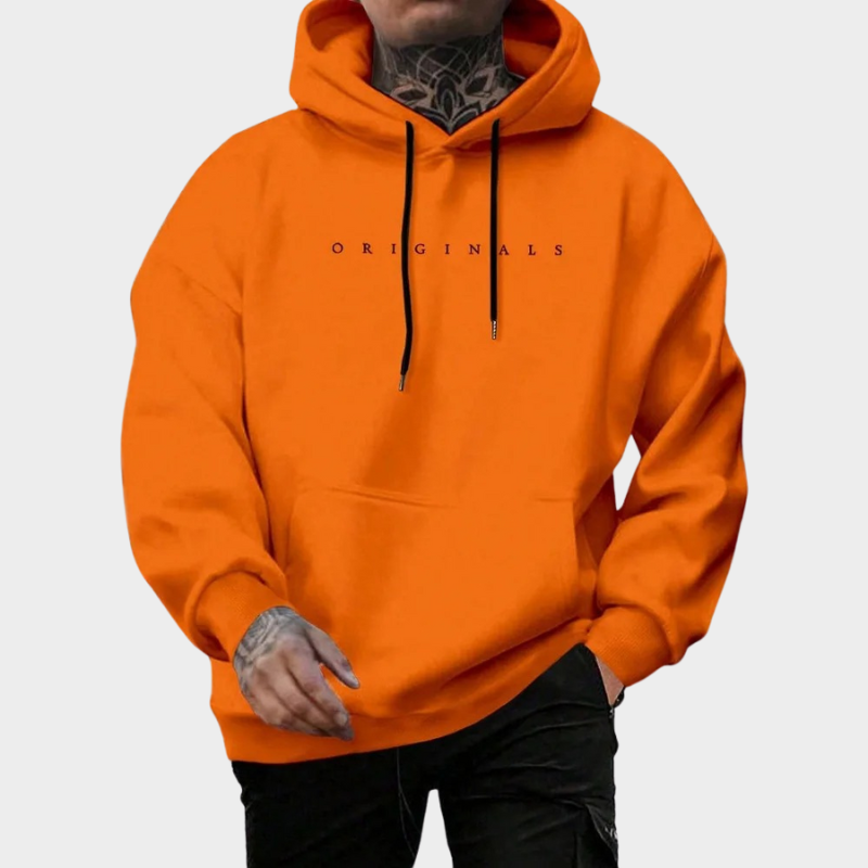 Hoodie Men orange