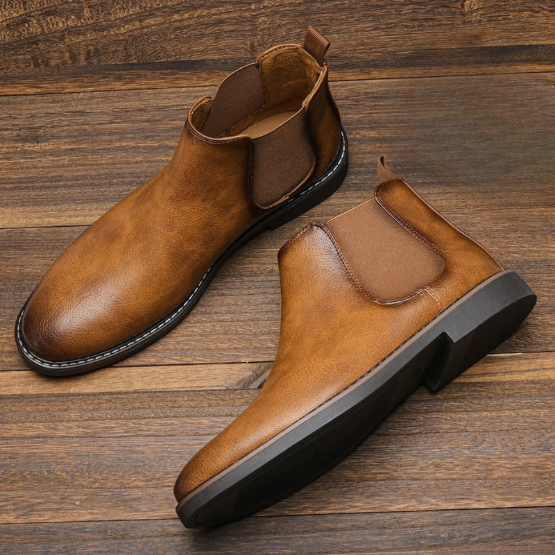 Chelsea boots men light brown 