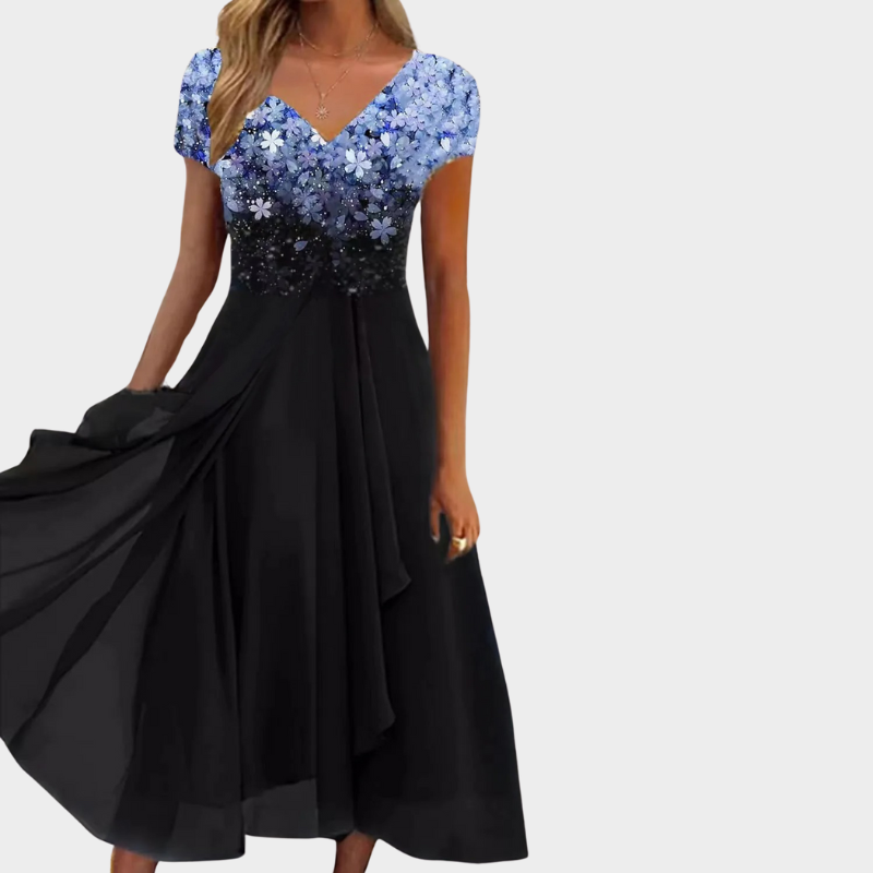 Dress black blue