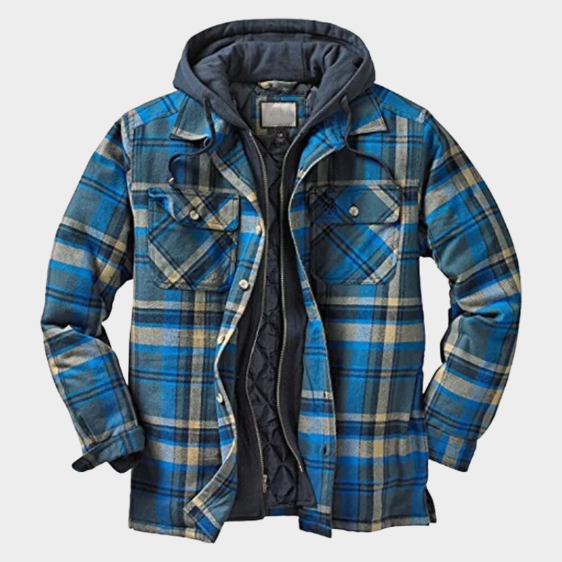 Winter coat men blue