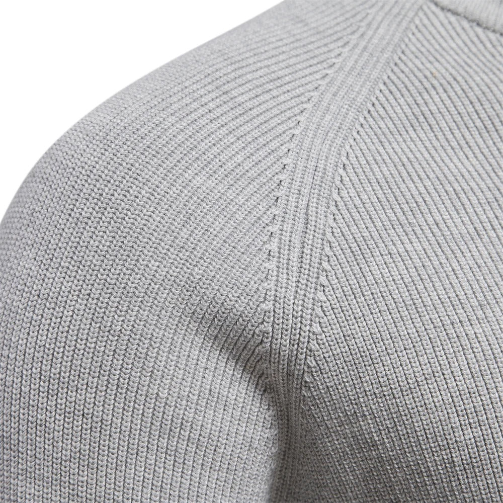 Zip-up sweater men detail