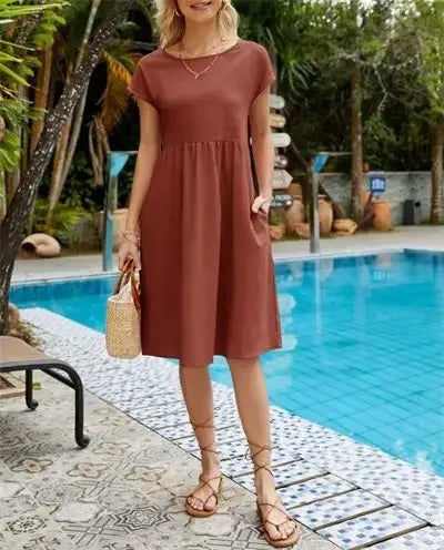 Midi dress brown