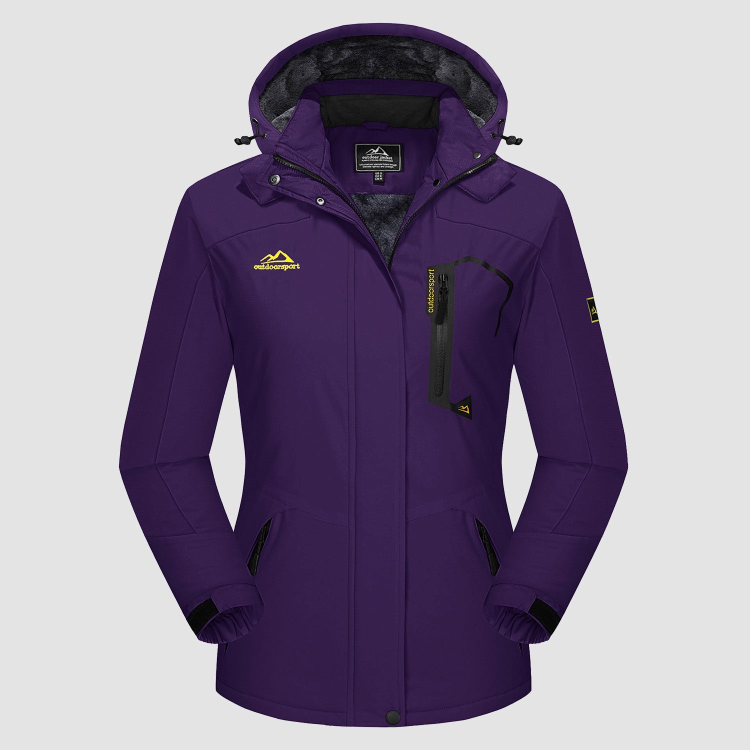 Winter sports jacket women purple