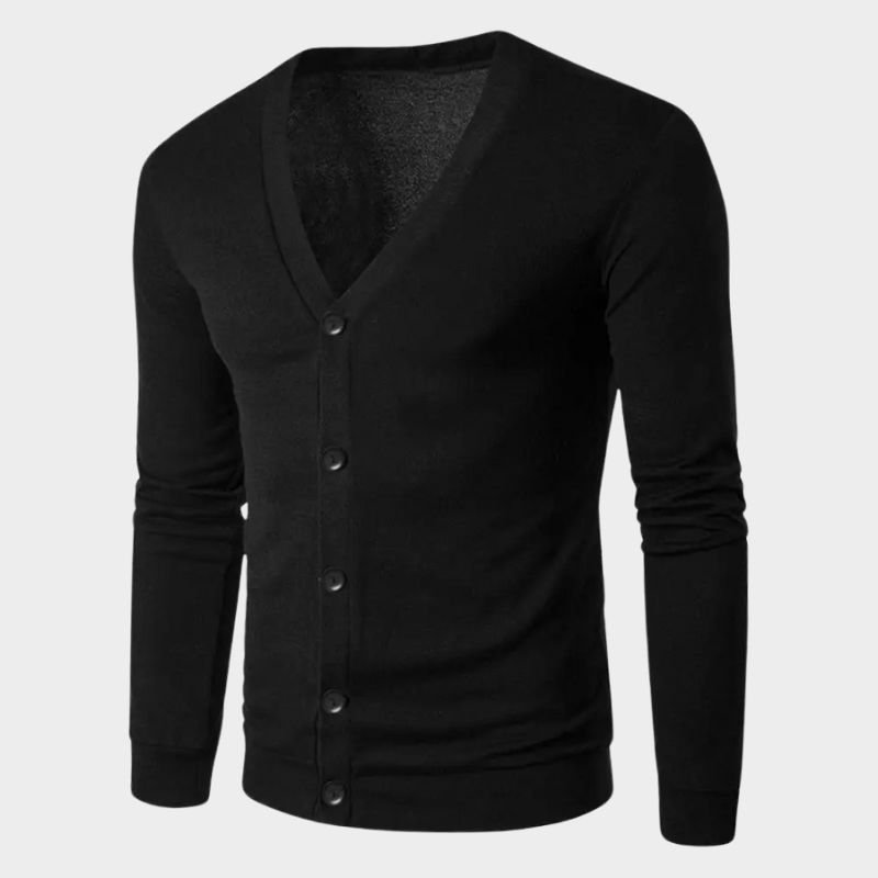 Men Cardigan black