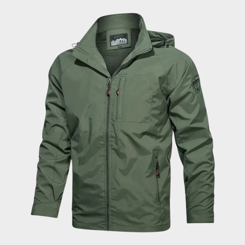 Windbreaker men green