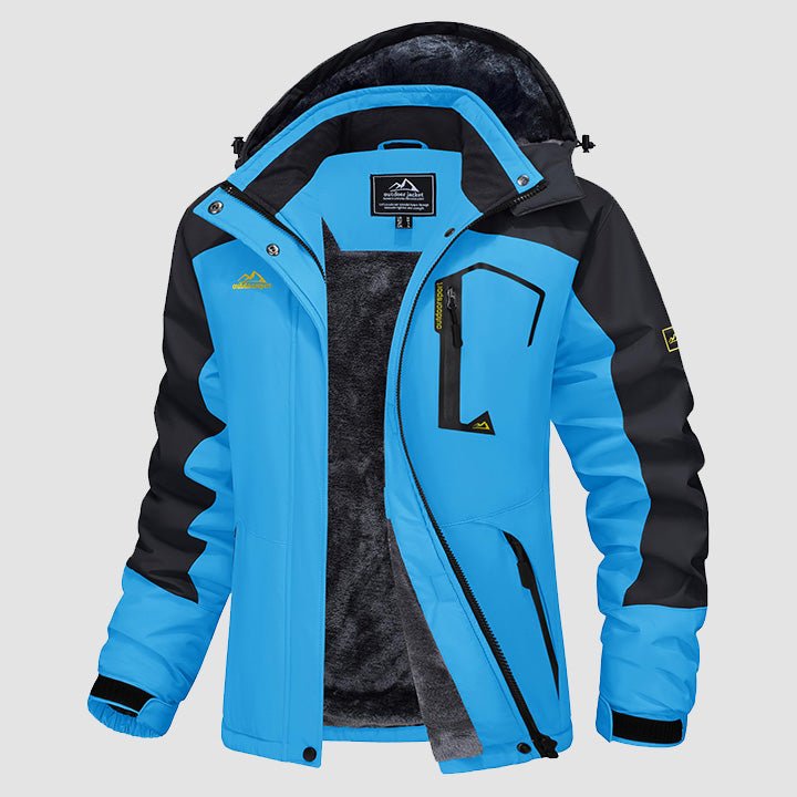 Winter sports jacket women blue model